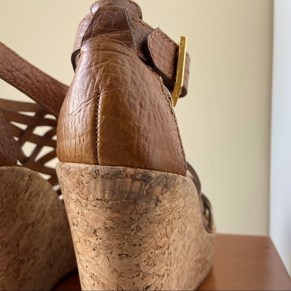 Tory Burch Annamarte Cowhide Strappy Wedge Sandal - Picture 8 of 10